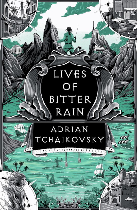 Book cover of Lives of Bitter Rain by Adrian Tchaikovsky